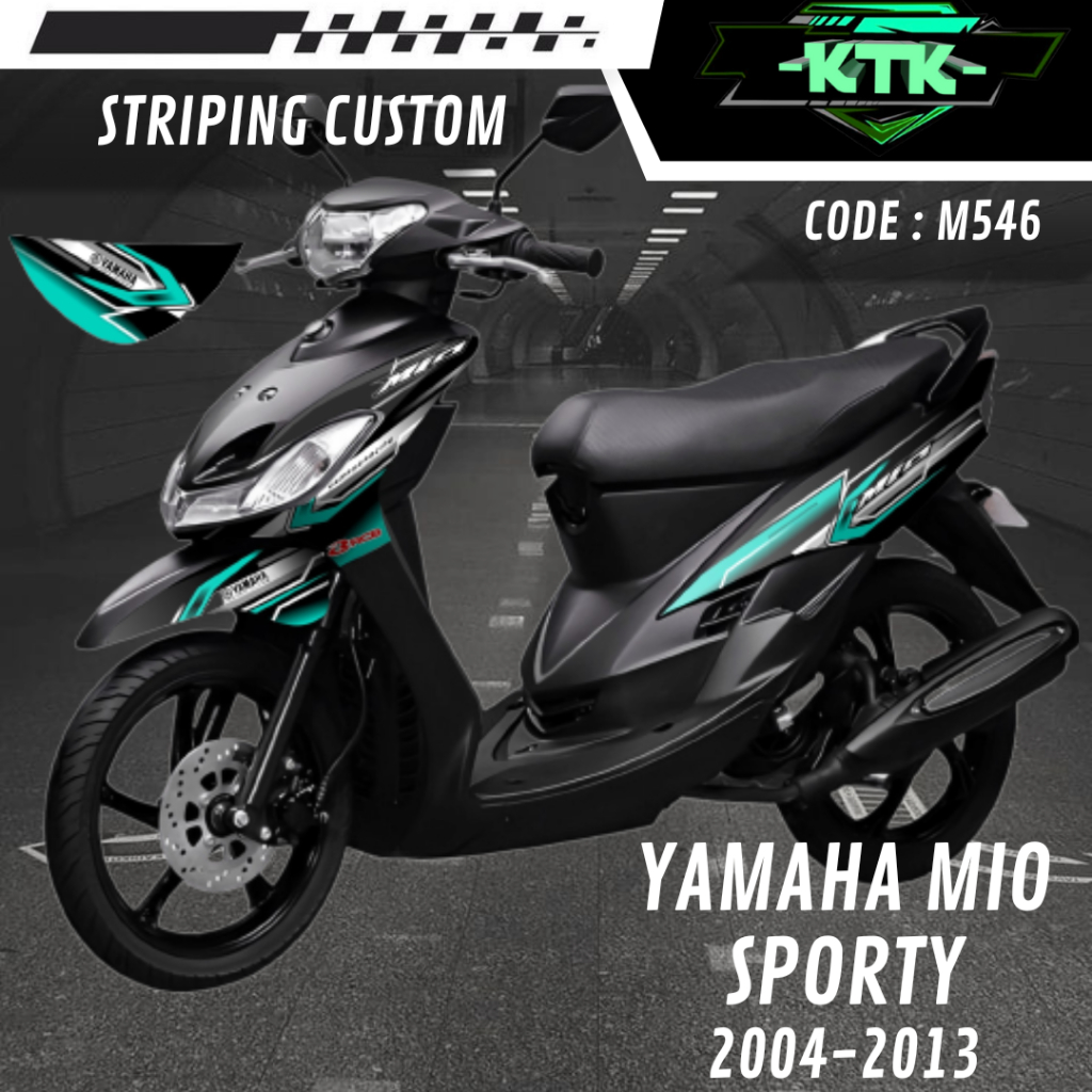 Stiker Lis Sticker List Les Variasi Aksesoris Pelindung Decal Semi Full Body Motor Yamaha Mio Sporty