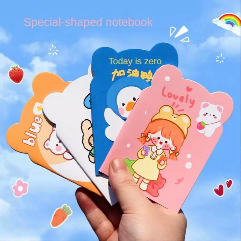 ( KKM ) Buku Tulis Mini Notebook A6 Mini Motif Lucu Bertelinga