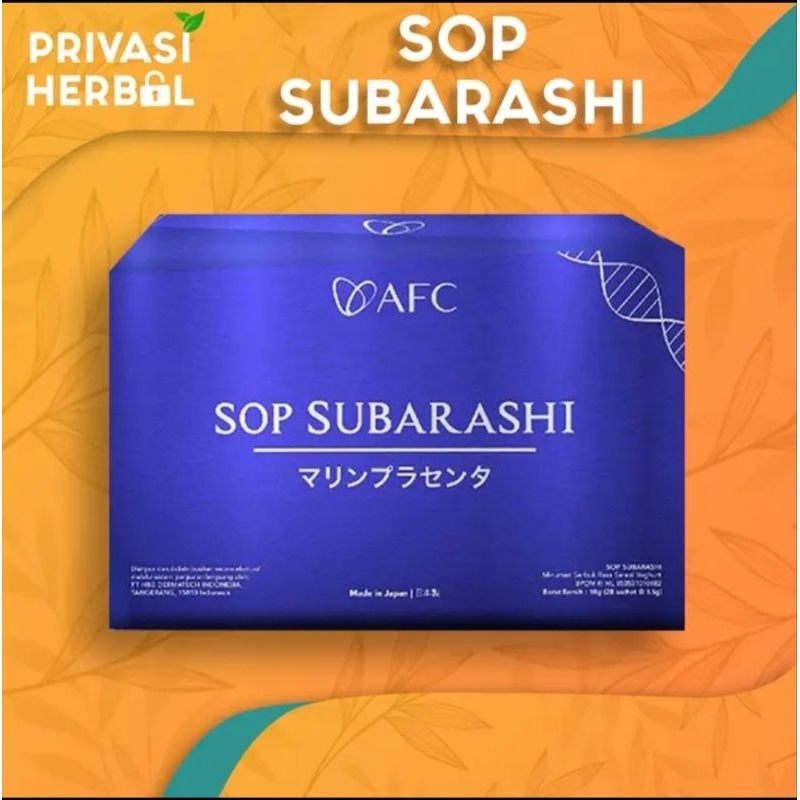 PAKET LENGKAP AFC SOP SUBARASHI DAN UTSUKUSHHII +  GRATIS MEMBER