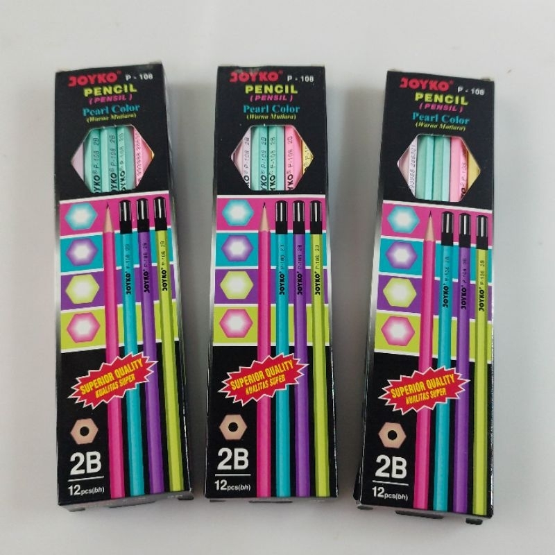 Pensil Joyko P-108 Isi 12pcs Pencil Pealr Color