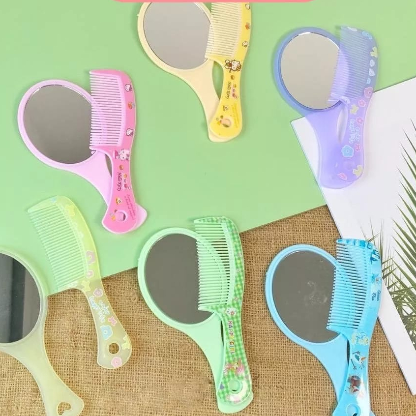 KACA DAN SISIR SET CERMIN MAKE UP SET KARAKTER - SISIR CERMIN SET