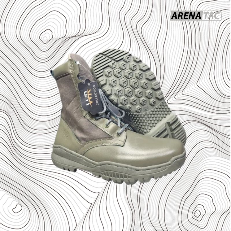 Sepatu PDL Tactical Hijau WR2810 / Sepatu Hijau Model Jatah Brimob