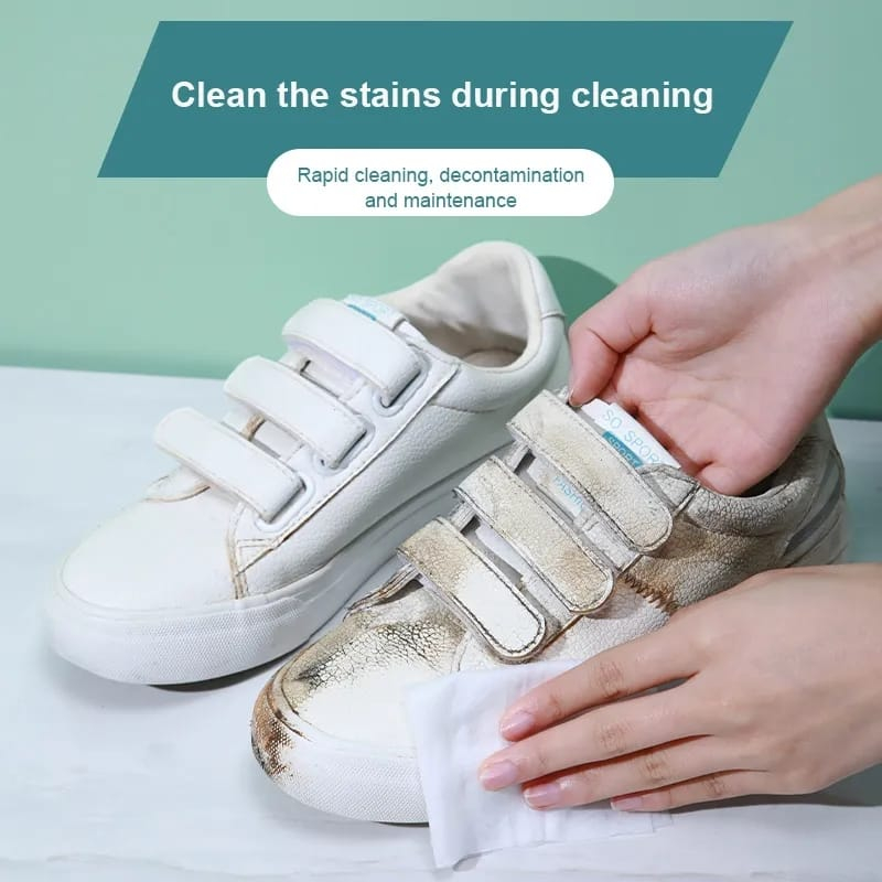 mrcaisen TISU SEPATU shoe wipes tissue basah pembersih sepatu shoe cleaner pembersih sepatu tas  T020