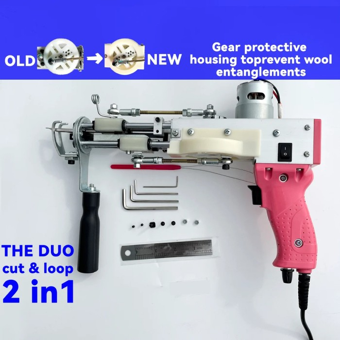 The Duo — Cut & Loop Pile Tufting Machine 2 in 1 Tufting Gun / tufting / rug