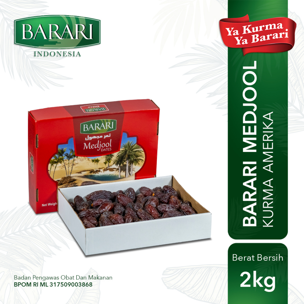 

Kurma Barari Medjool 2Kg USA