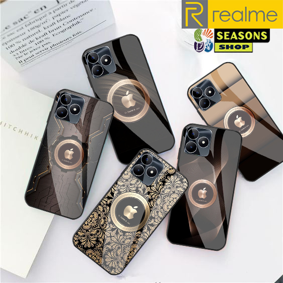 Softcase Realme Terbaru - Softcase kaca Realme - Softcase Glass Glitter Realme - Softcase Realme - C