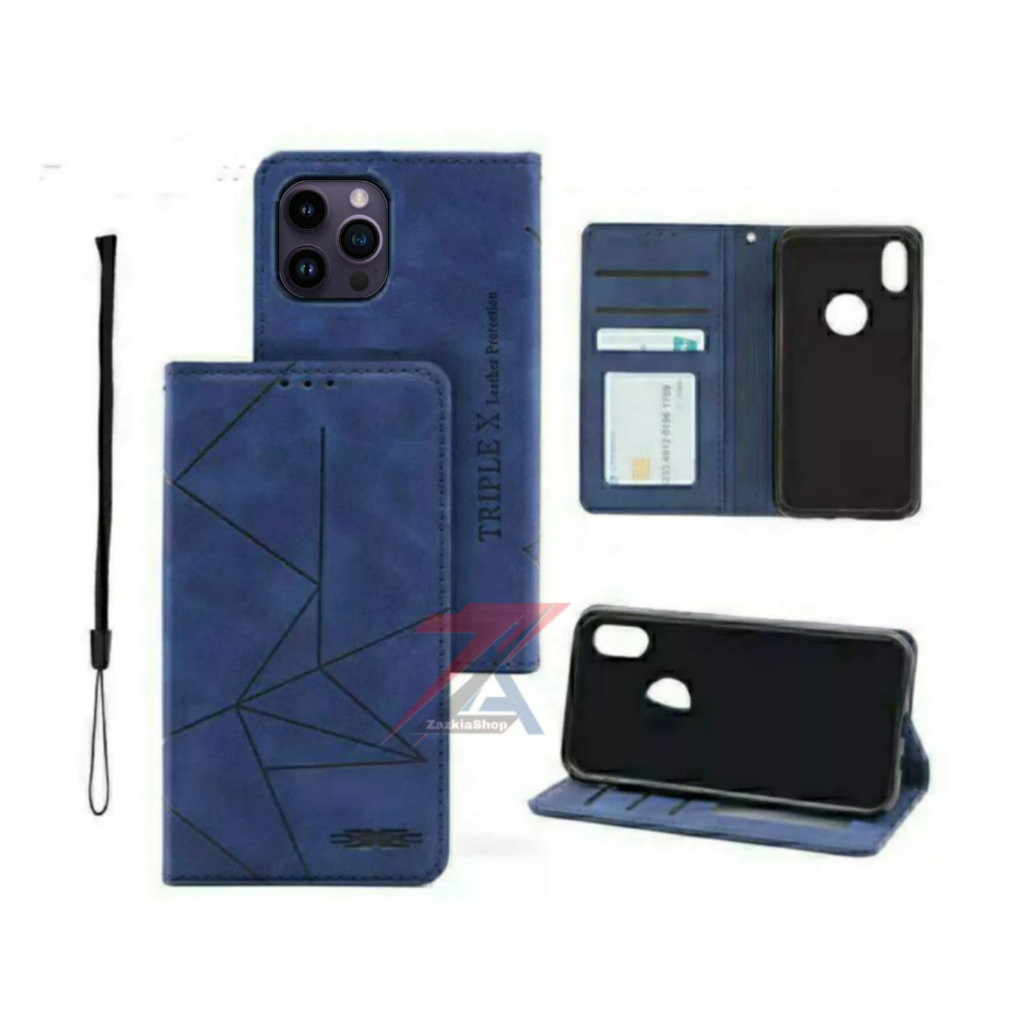 CASE FLIP MOTIF MAGNET CASE KULIT CASE FLIP MOTIF MAXNET CASE KULIT FOR SAMSUNG GALAXY A03/A03S/A03 