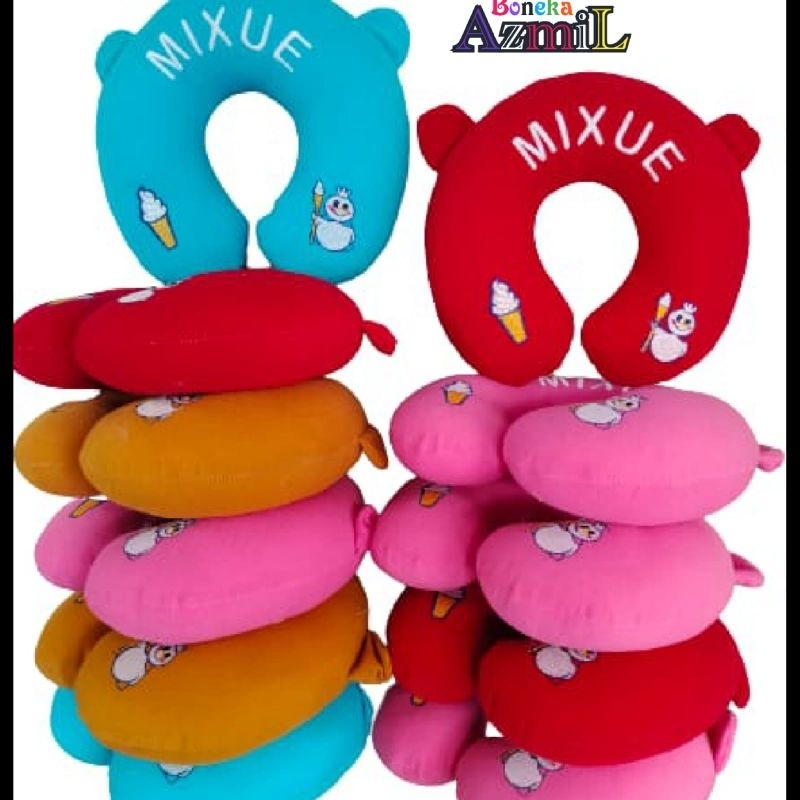 Bantal leher karakter mixue king ice cream