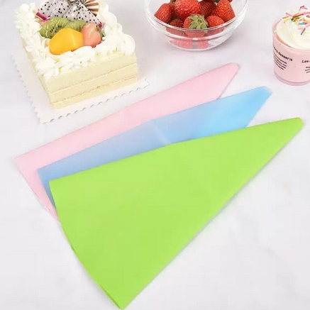 Alat Dekorasi Kue Silicone Piping Bag Cupcake Silikon Hias Kue Reusable Ulang Tahun Pesta Penghias B