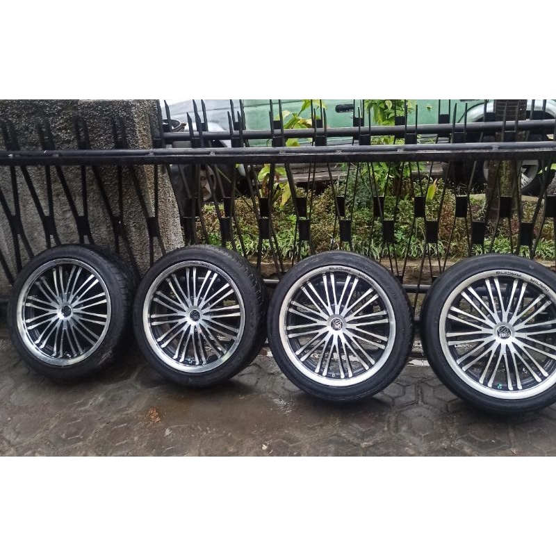 4 Velg r17 pcd 100+Ban 205/45 jazz yaris calya sigra march vios limo