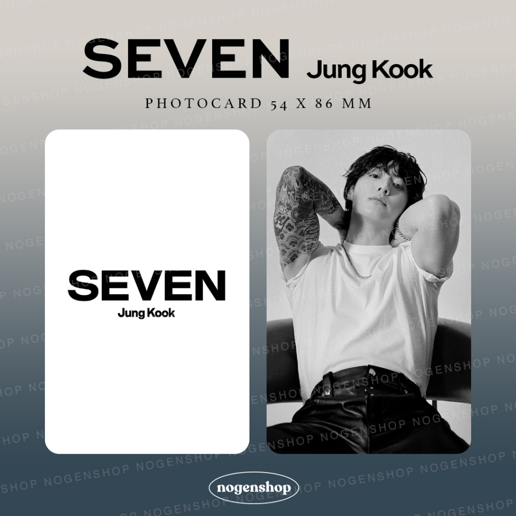 PHOTOCARD PC BTS JUNGKOOK SEVEN [FANMADE]