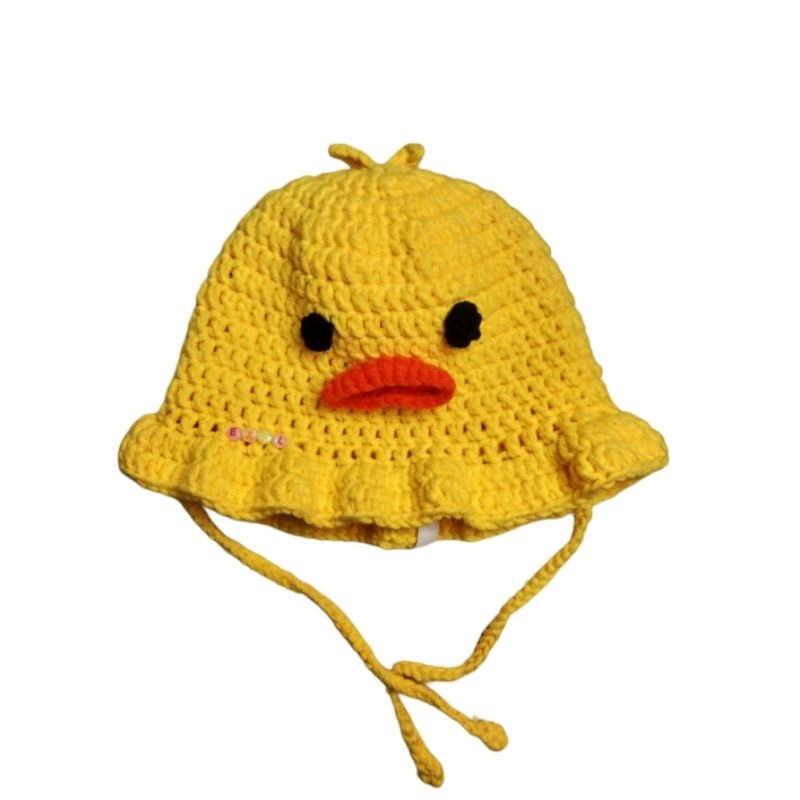 Pattern Crochet Duck Bucket Hat