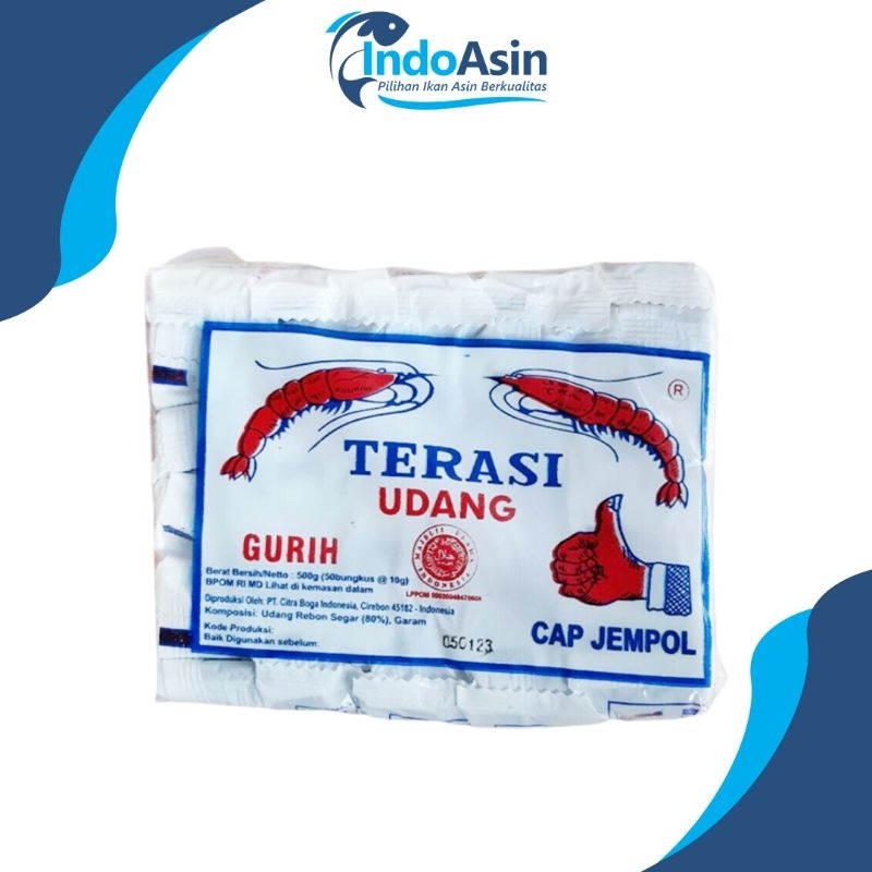 

Terasi Udang Cirebon Asli Cap Jempol 10pcs
