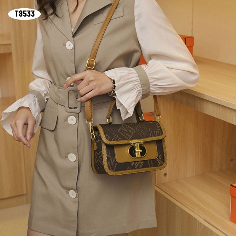 [IMPORT] T8533 - TAS SELEMPANG WANITA FASHION IMPORT - 76BAGSTORE