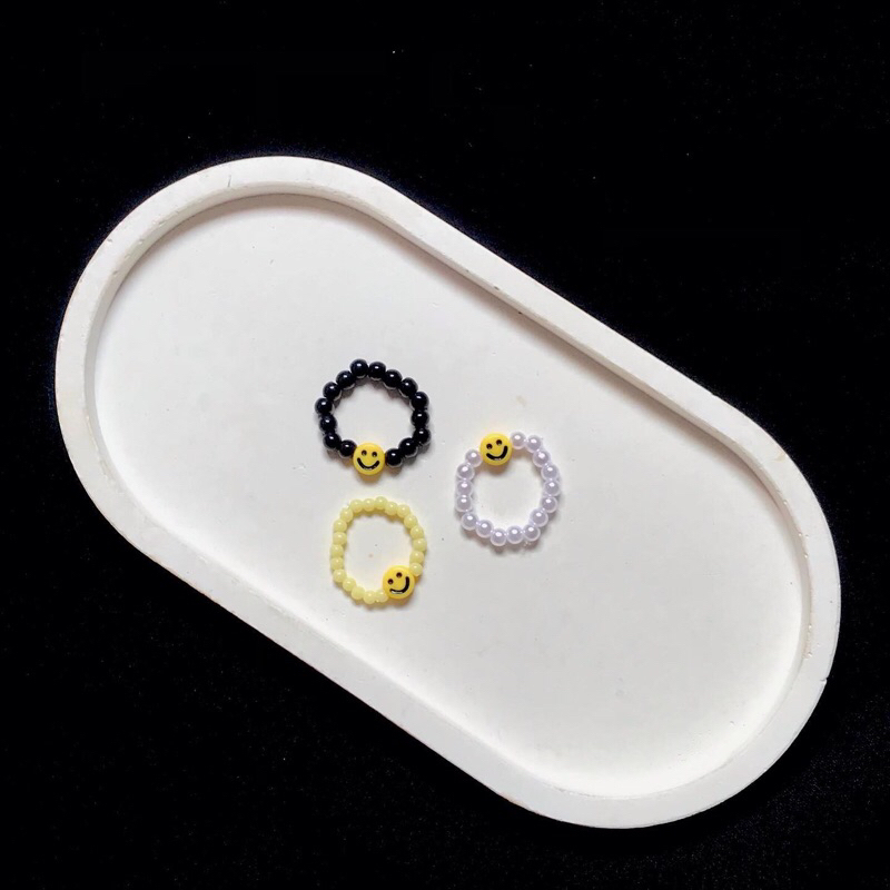 cincin mutiara smile kecil/cincin manik aesthetic