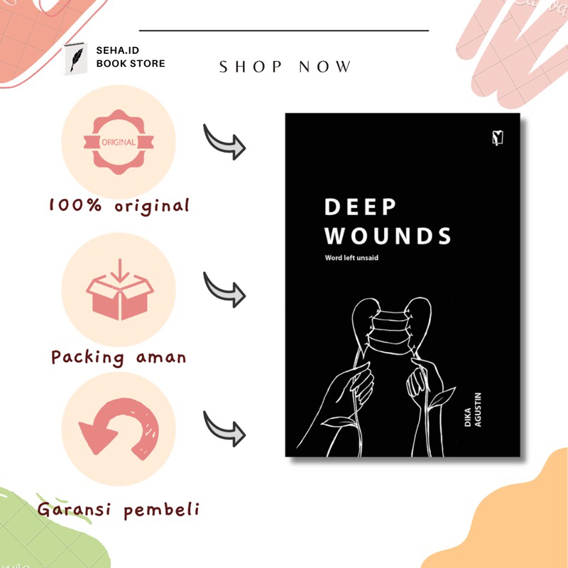 Buku Deep Wounds (English Version) - Dika Agustin