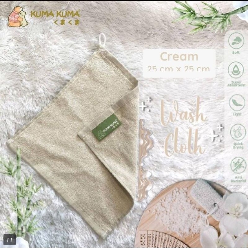 Kuma Kuma Wash Cloth / Sapu Tangan Kuma2 isi 4 PCS