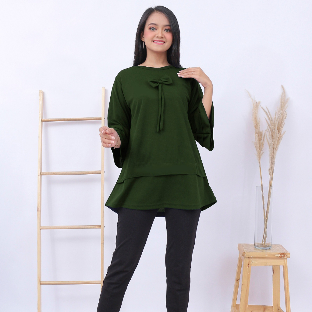 ATASAN IBU IBU TERBARU / FASHION IBU IBU / BLOUSE WANITA TERBARU / BLOUSE IBU IBU TERBARU / ATASAN M