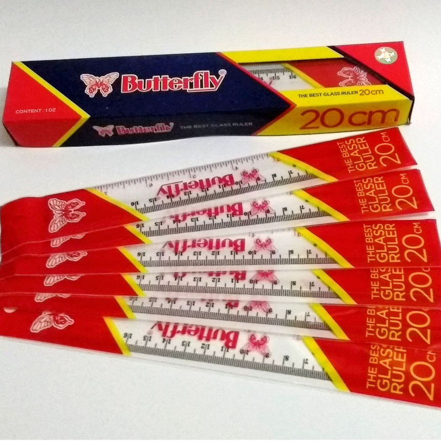 

Penggaris Plastik Merk Butterfly Ukuran 20cm Ruler Rol Murah Awet Berkualitas ATK Alat Tulis Kantor Peralatan Perlengkapan Anak Sekolah Menggambar Menghitung Kesenian Matematika Garis Lurus Centimeter Centi Senti Sentimeter Pengukuran Tri Tunggal Malang