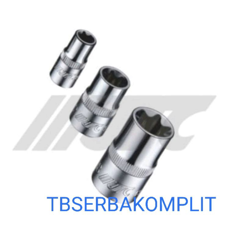 STAR SOCKET SQ Dr 3/8" E4 JTC-33004 E5 JTC-33005 E6 JTC-33006 E7 JTC-33007 E8 JTC-33008 E10 JTC-3301