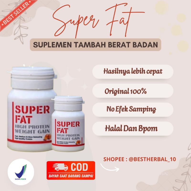 [COD] Super- Fat Penggemuk Badan Ampuh || Supet Fat High Protein Penggemuk
