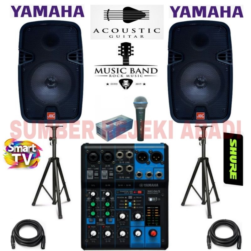 DISTRIBUTOR PAKET SOUND SYSTEM YAMAHA 6 CHANNEL SPEAKER JDL 8 INCH LIVE MUSIK