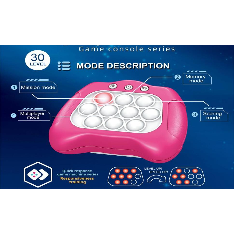 Mainan Pop It Push Bubble Quick Push Game Console Pop It Elektrik - SYS