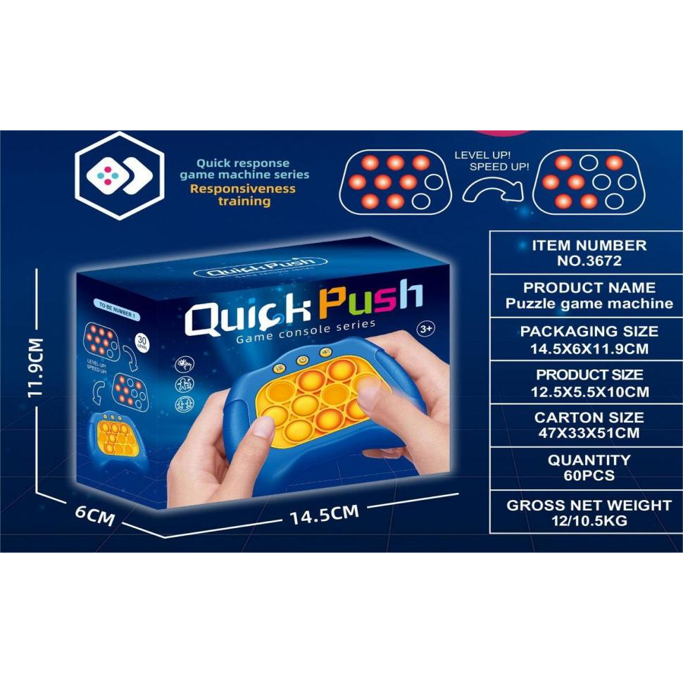 Mainan Pop It Push Bubble Quick Push Game Console Pop It Elektrik - SYS