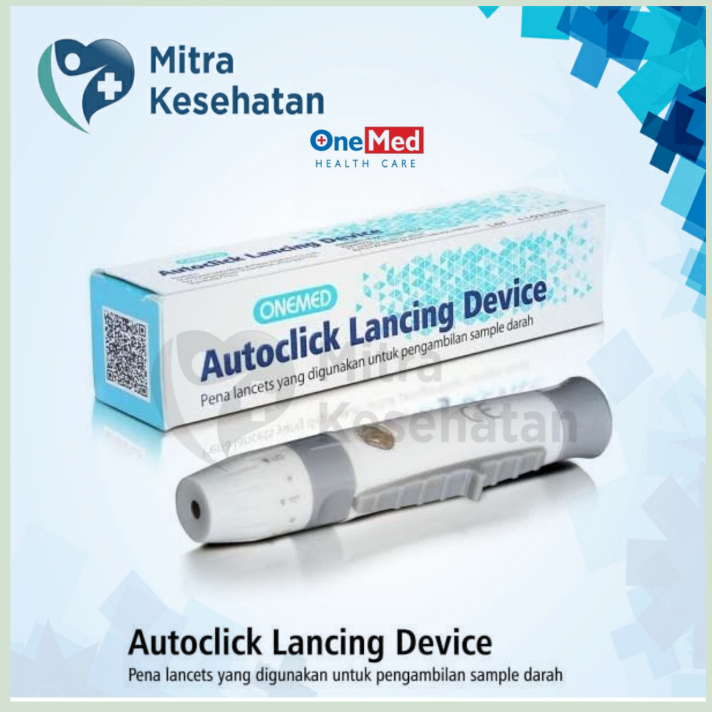 Onemed Autoclick Lancing Device Pen Auto Click Lancet Jarum Tes Darah