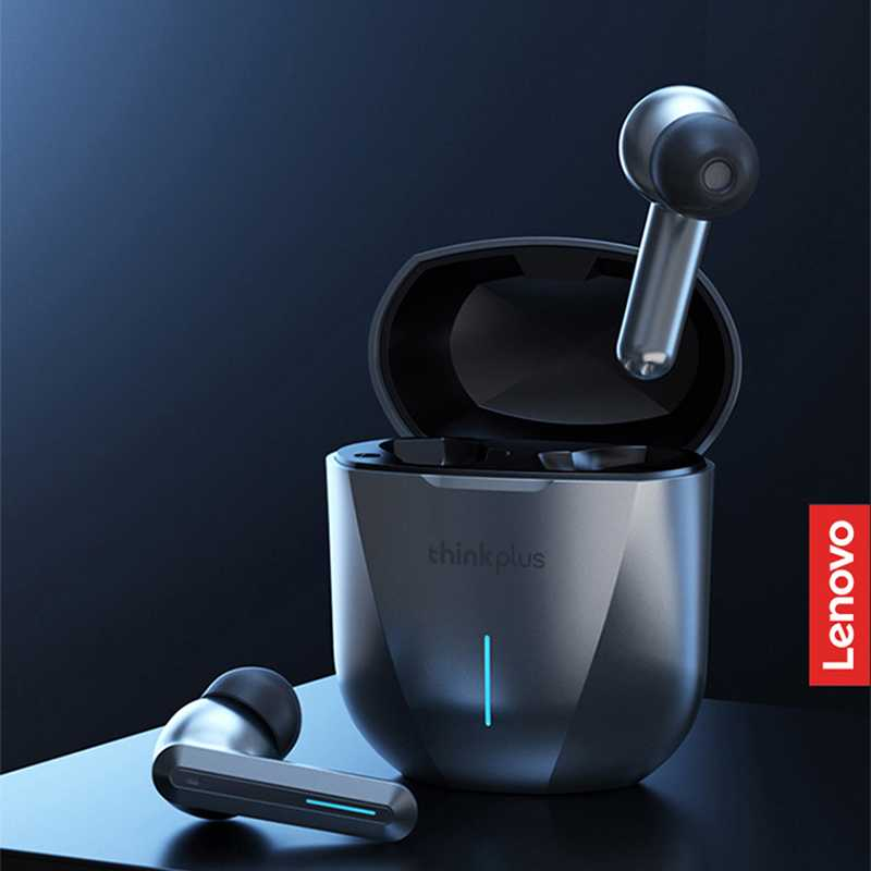 Lenovo Earphone Gaming LED TWS Bluetooth Anti Delay Noise Reduction - XG01