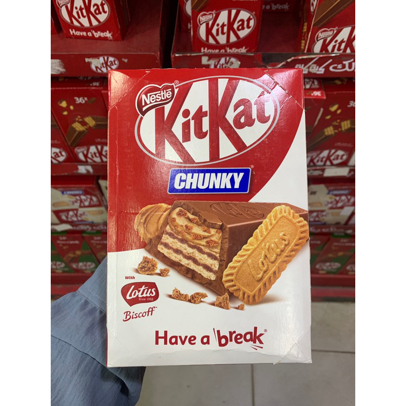 KITKAT CHUNKY LOTUS BISCOFF isi 24pcs || COKELAT GROSIR IMPOR