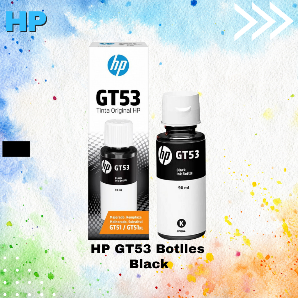 Tinta Printer HP Ink GT51 GT51XL GT53 Colour Black Original
