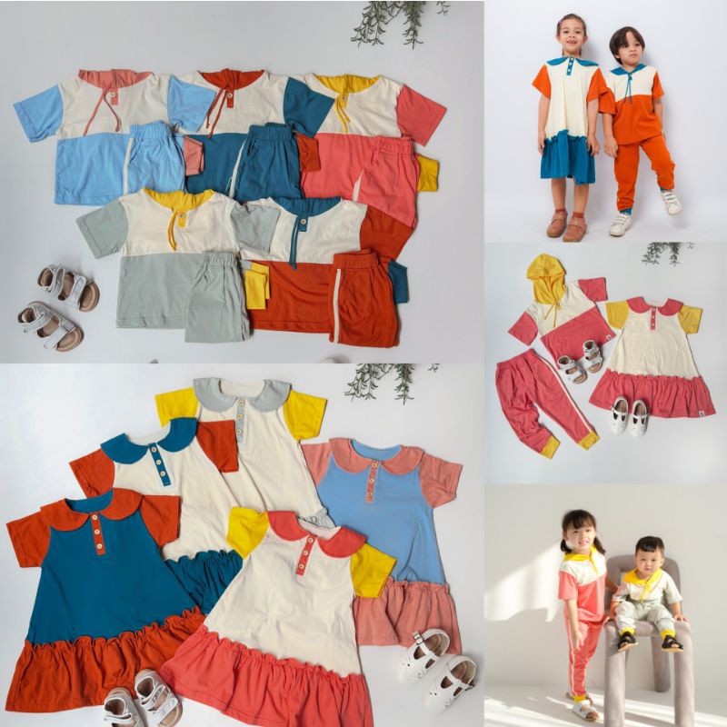 SEKHA - LUBIC HOODIE & DRESS | SETELAN ANAK | HOODIE SET ANAK UNISEX | DRESS ANAK | BAJU MAIN ANAK |