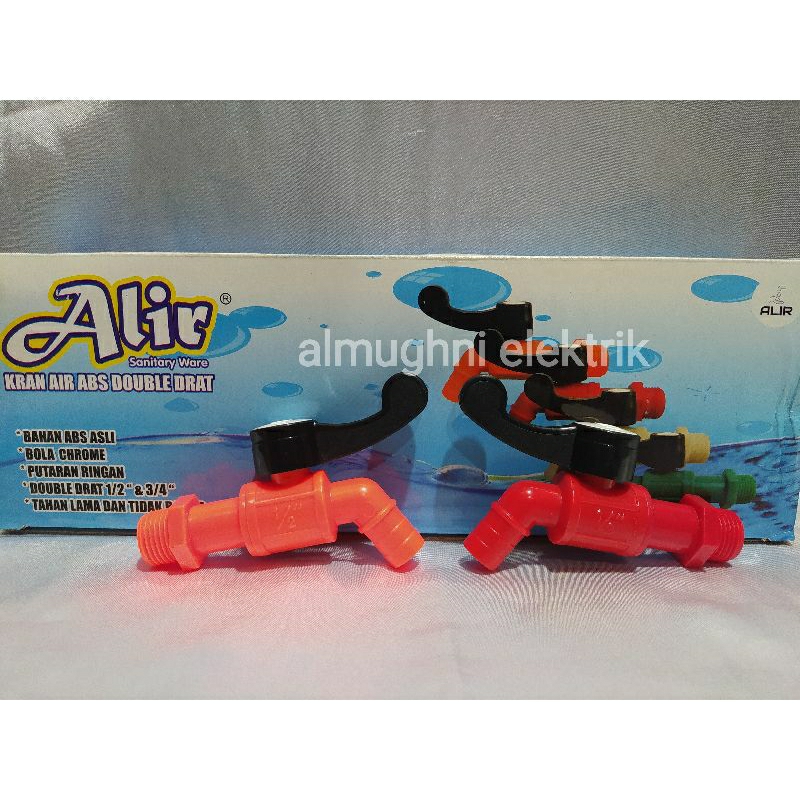 KRAN AIR ABS DOUBLE DRAT ALIR/kran alir double drat 1/2" & 3/4"