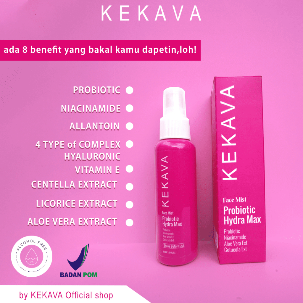 KEKAVA BPOM Face Mist Probiotic Hydra Max