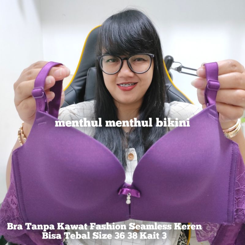 Fashion Seamless Bra Tanpa Kawat Mobi Push Up Bra Soft Bh Wanita Berkualitas