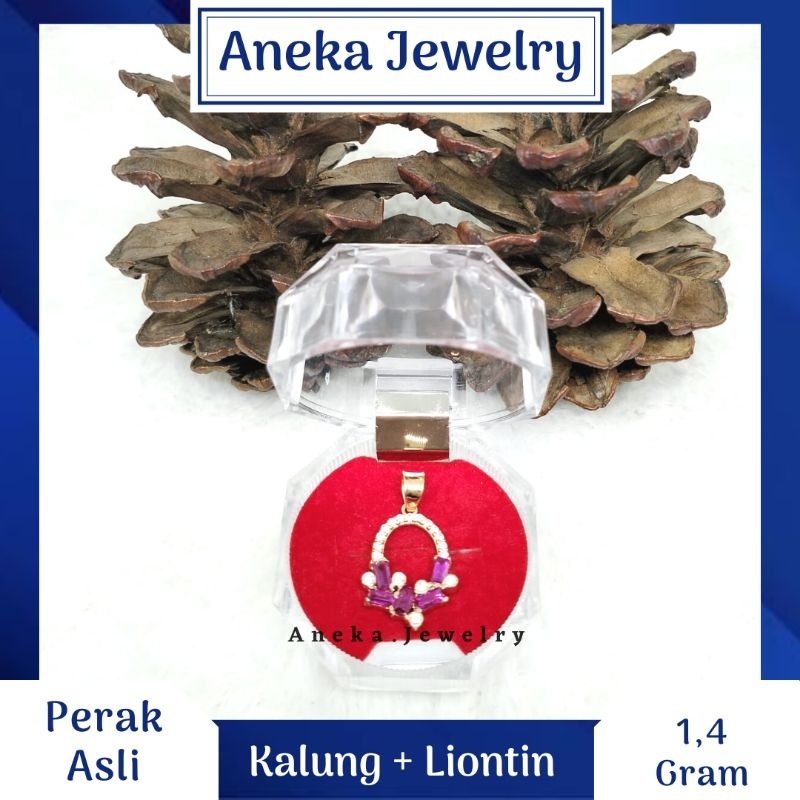 Kalung Milano Kaca + Liontin Oval Full Mata Variasi, Sepuh Emas Putih/Kuning, Perak 925