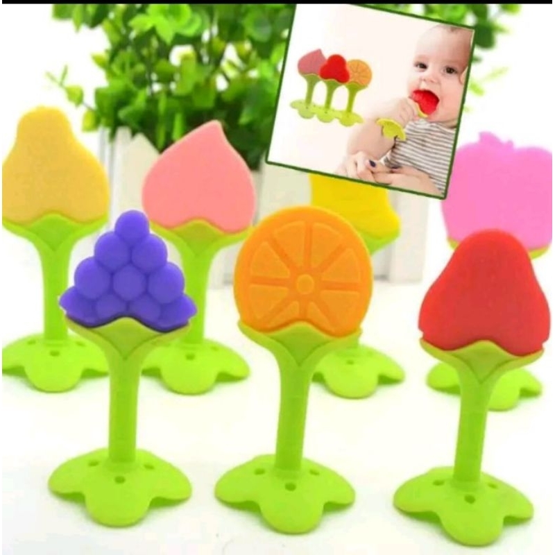 Theether Bayi Mainan Buah Bisa diGigit Bayi Bahan Aman Untuk Bayi