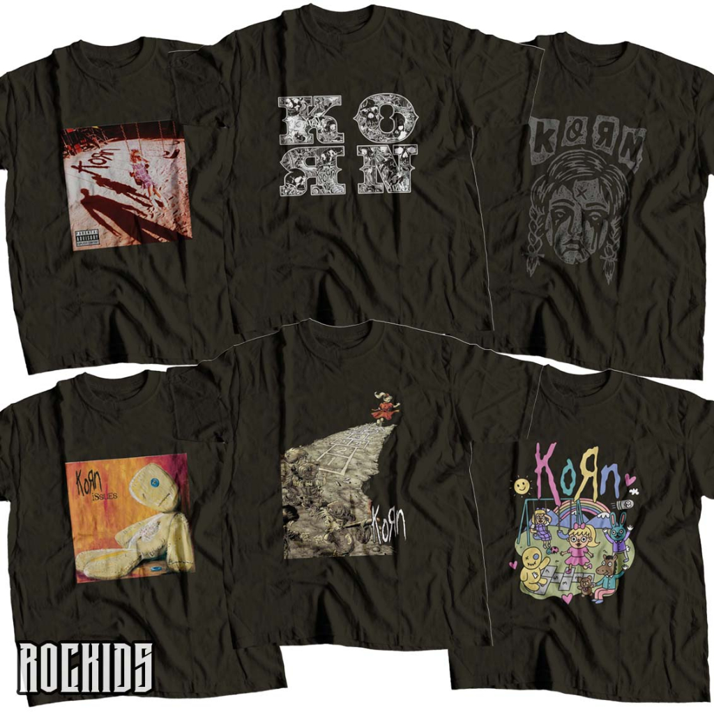 ROCKIDS - KORN - TSHIRT - TEES - KIDSWEAR - KAOS BAND - KAOS BAND KORN - KAOS KORN - TSHIRT KORN - T