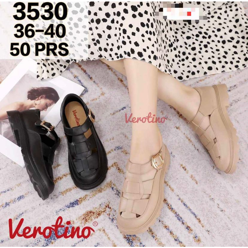 Sepatu Sandal Wanita Terbaru/Sendal Jelly Import Verotino 3530/Sendal Karet Korea