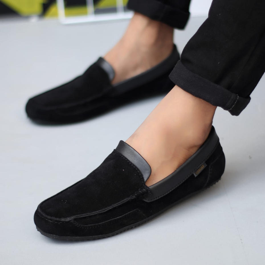 Sepatu Casual Slip-on Hitam Kerja Pria Crafs Kilian