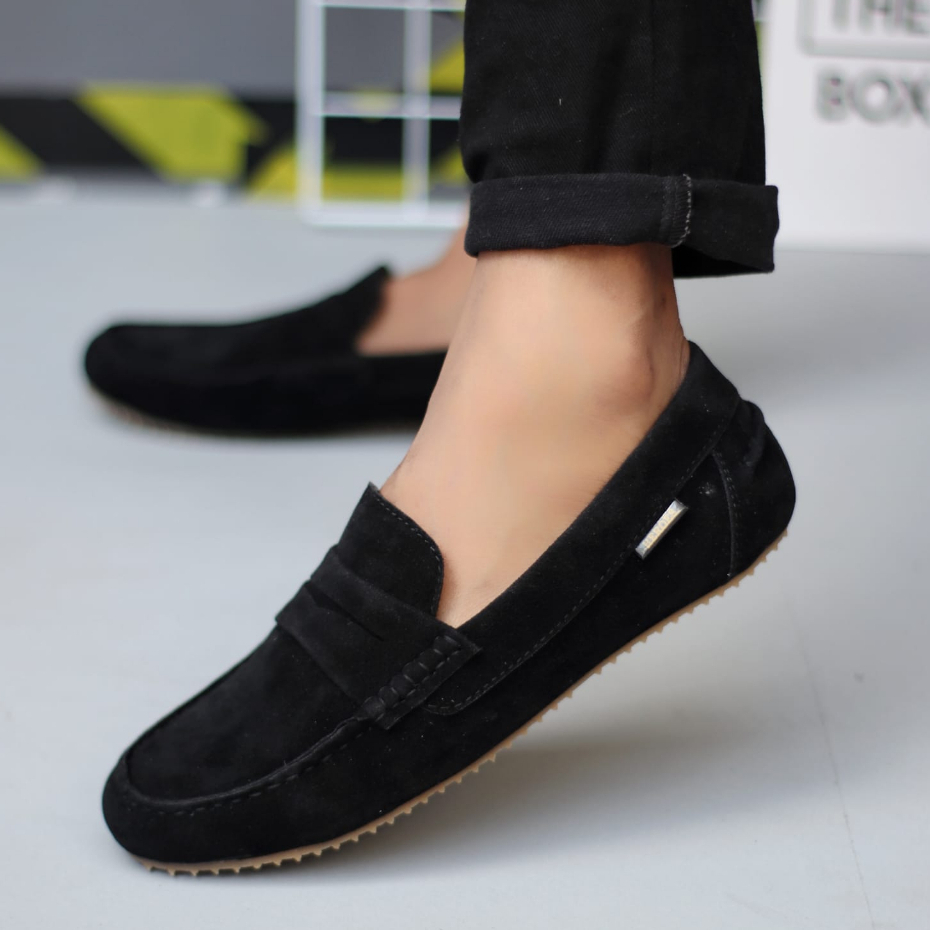 Sepatu Slip-on Casual Hitam Kerja Pria Crafts Noah