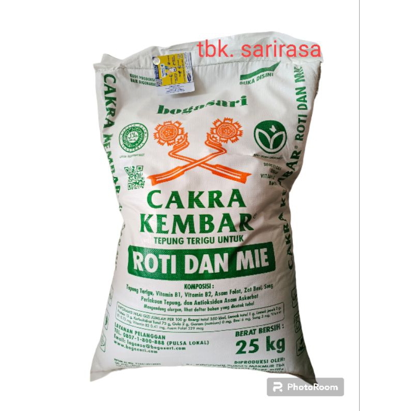 

Tepung Terigu Cakra Kembar 25 kg