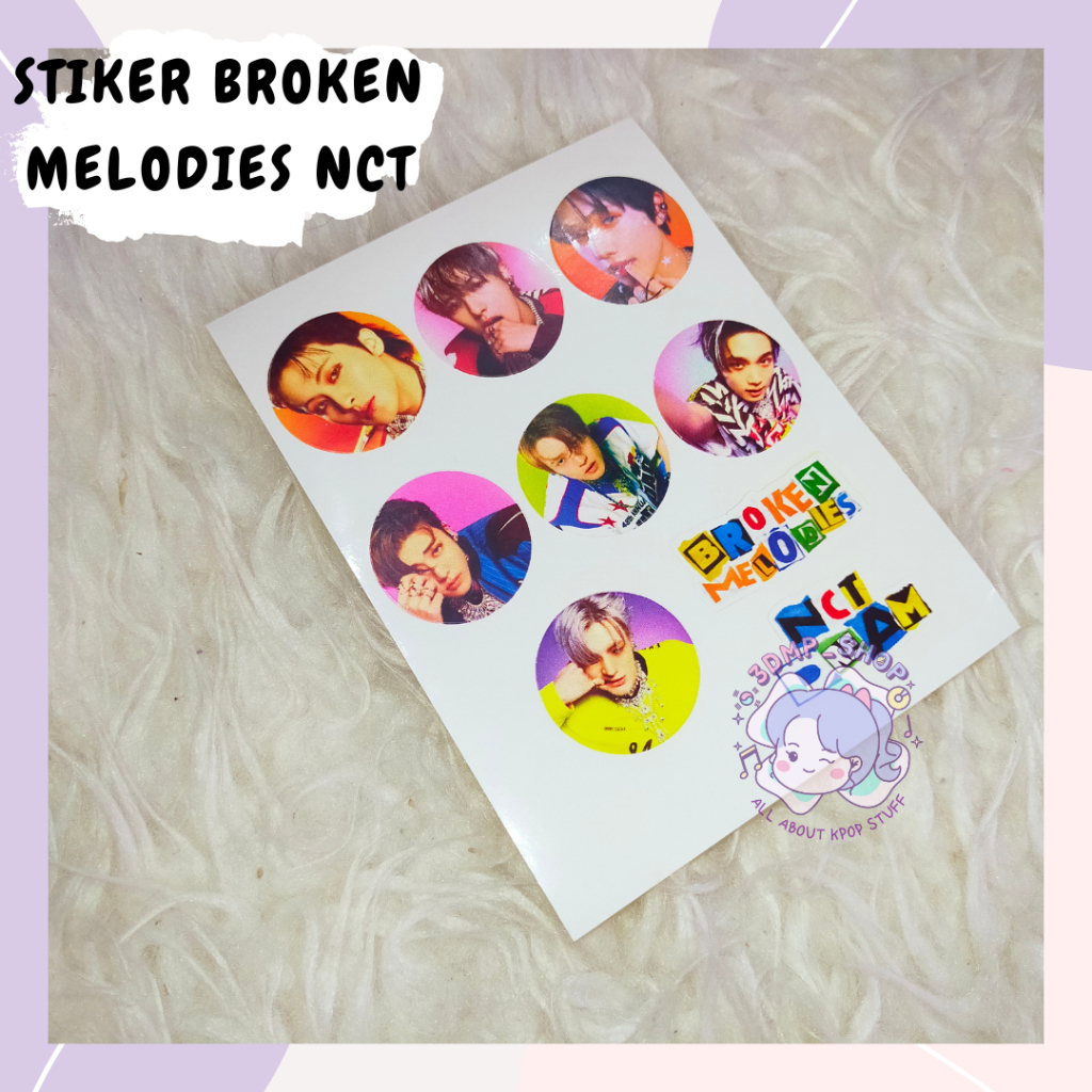 Stiker broken melodies nct dream mark renjun jisung jeno jaemin haechan chenle