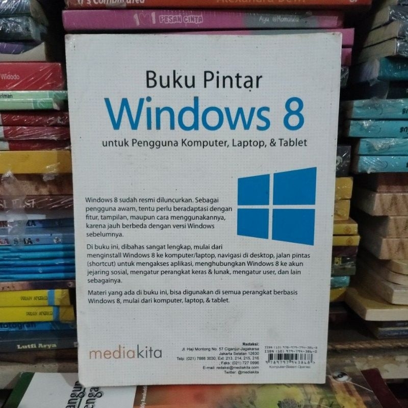 buku pintar windows 8 untuk pengguna komputer, laptop dan tablet. bb4