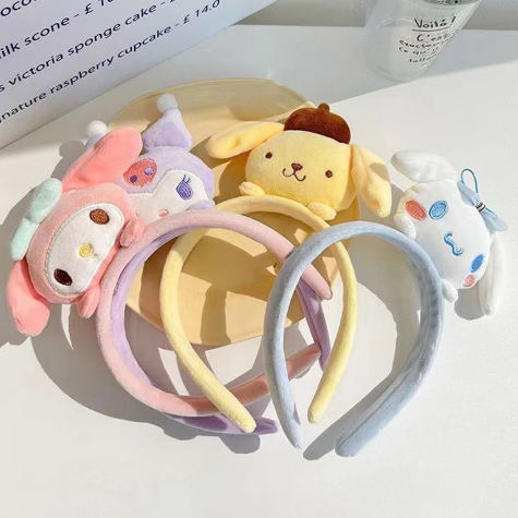 OSM JKT F5893 Bandana Kuromi Melody Cinnamoroll Purin / Bando Boneka Karakter Sanrio / Head Band Dewasa Anak Aksesoris Rambut