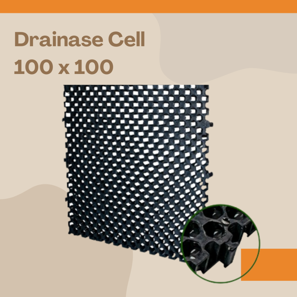 Drainase Cell 100x100 Resapan Alas Rumput Sintetis Meteran