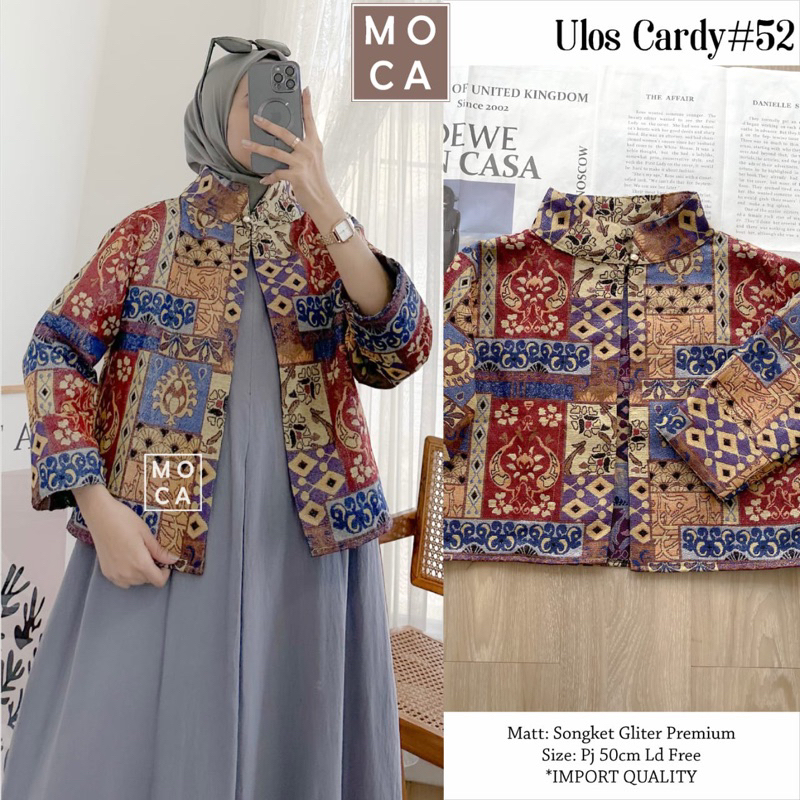 ULOS CARDY 45 46 48 50 51 53 54 BY MOCA / CARDI TENUN / CARDIGAN TENUN