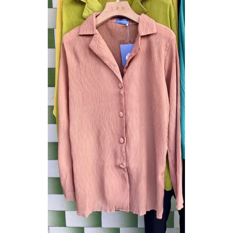 Kemeja Plisket Premium Bangkok