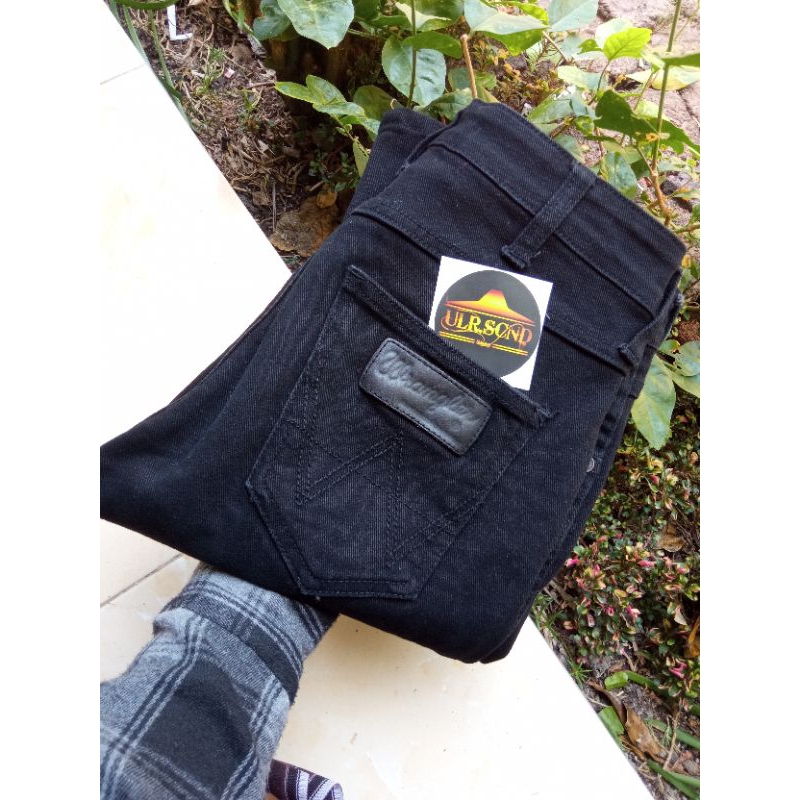 jeans wrangler second jeans hitam second